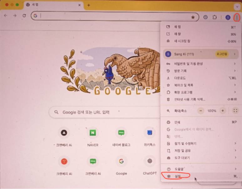 크롬 설정